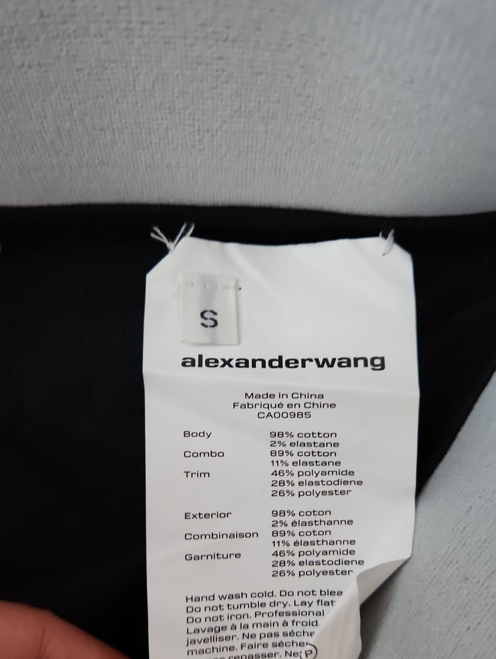 Alexander Wang Black Briefs Shorts - Picture 7 of 8